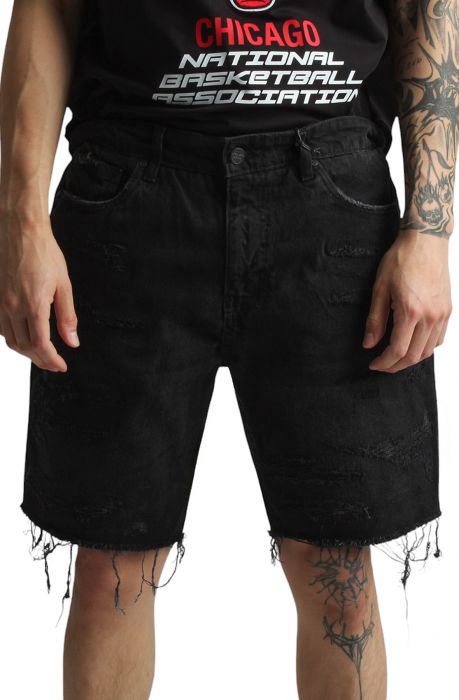 Shadow Denim Shorts Black