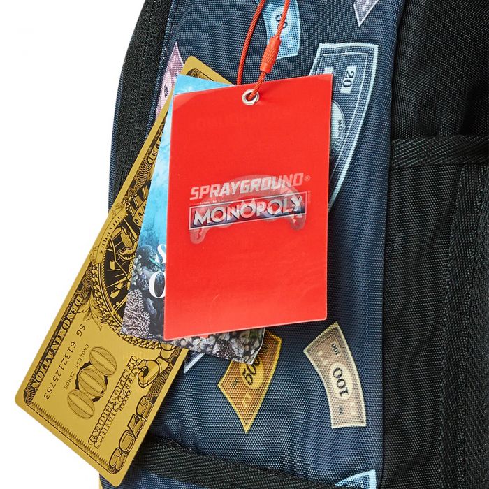 Sprayground Monopoly Money Bag DLXSR Backpack Black