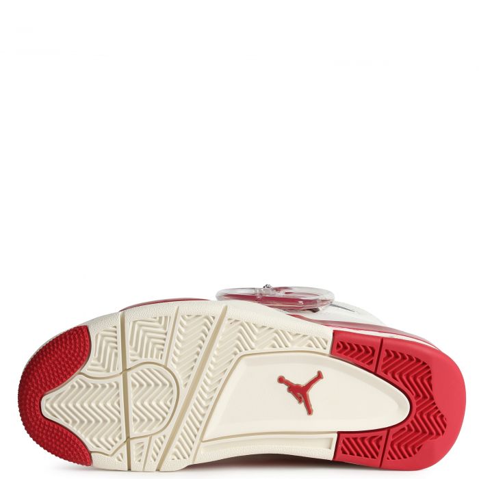 Air Jordan 4 Retro Valentine's Day  Pale Ivory/Sierra Red-Tough Red