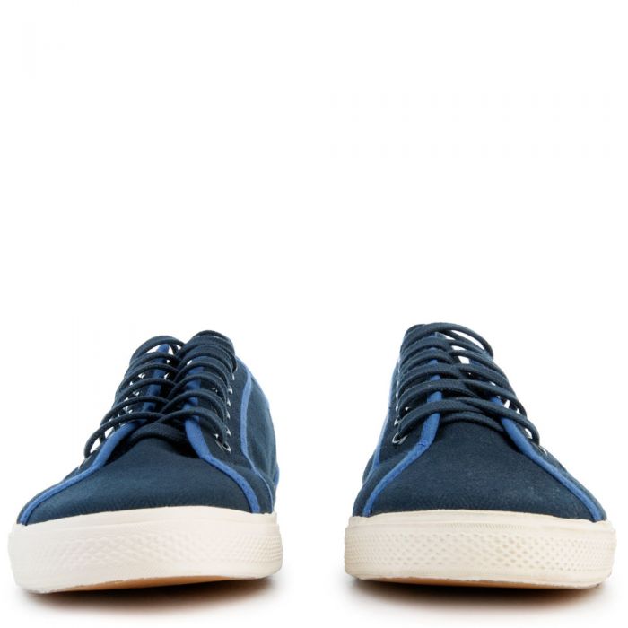 Breckon Low Canvas Sneakers Navy