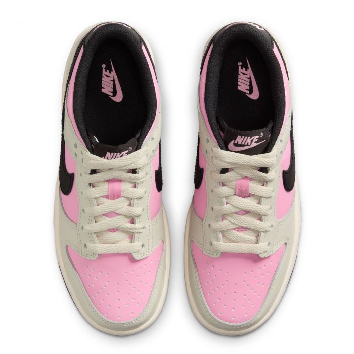 Grade-School Dunk Low  Pink Rise/Black-Lt Orewood Brn