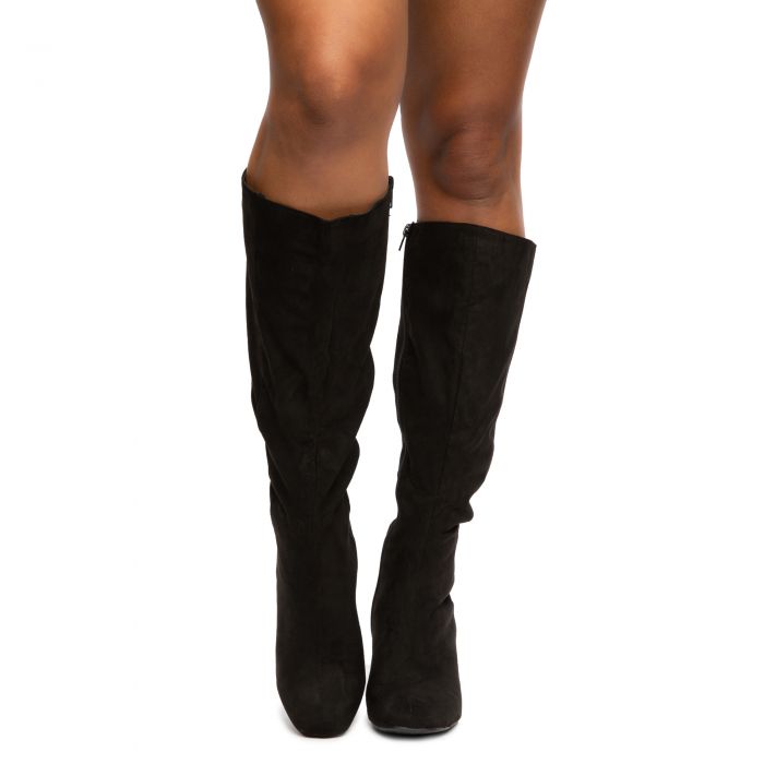 Cup-03 Knee High Boots Black