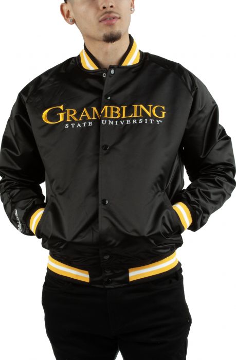 Grambling State Satin Jacket Black, Gold