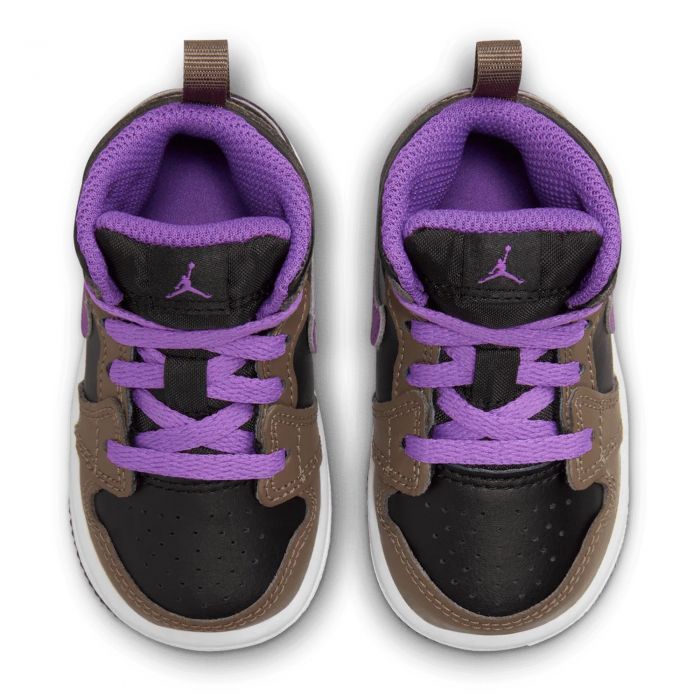 Toddler Jordan 1 Mid Palomino-Wild Berry-White