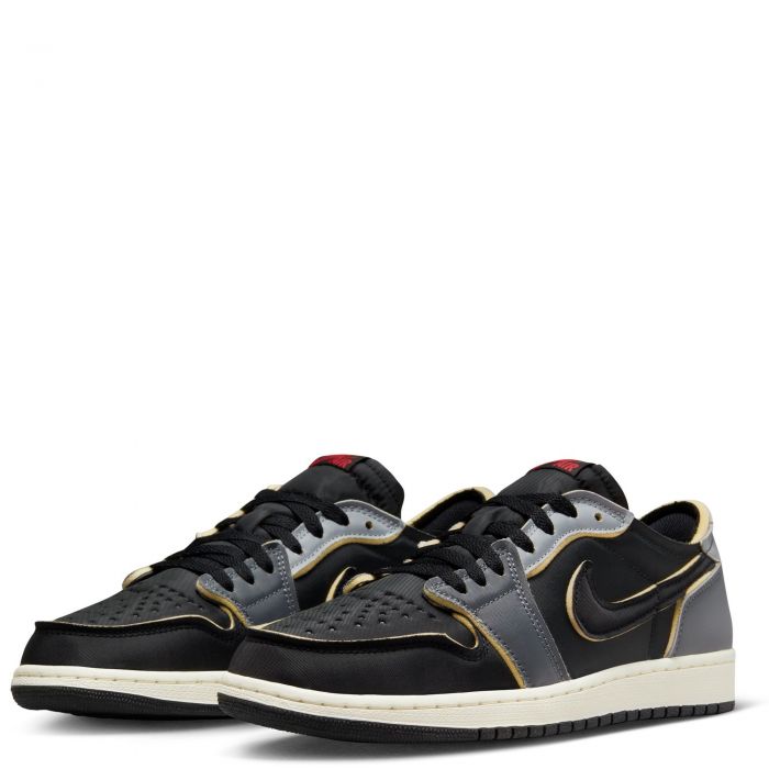 Air Jordan 1 Retro Low OG Black/Fire Red-Dk Smoke Grey