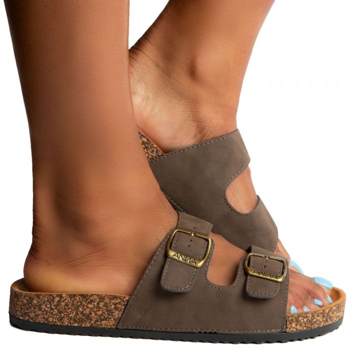 Glory-100 Sandals Brown Nubuck