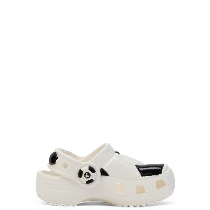 Toddler Soccer Ball Clog  White/Black
