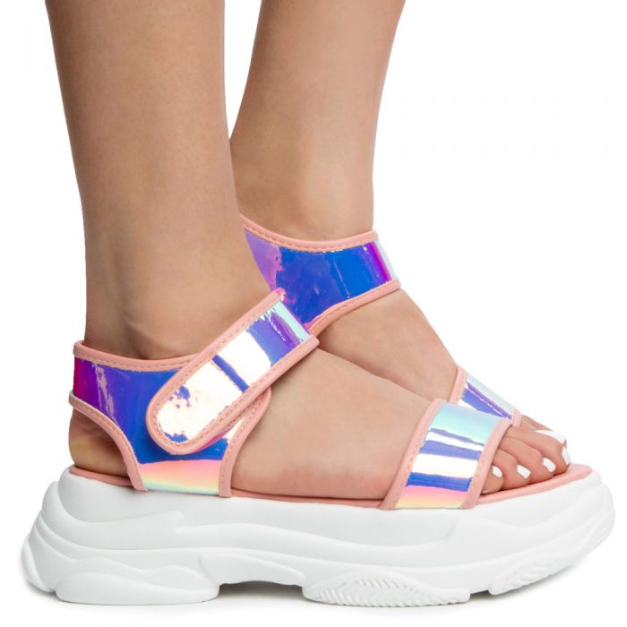 STAR-12 PLATFORM SANDALS BLUSH