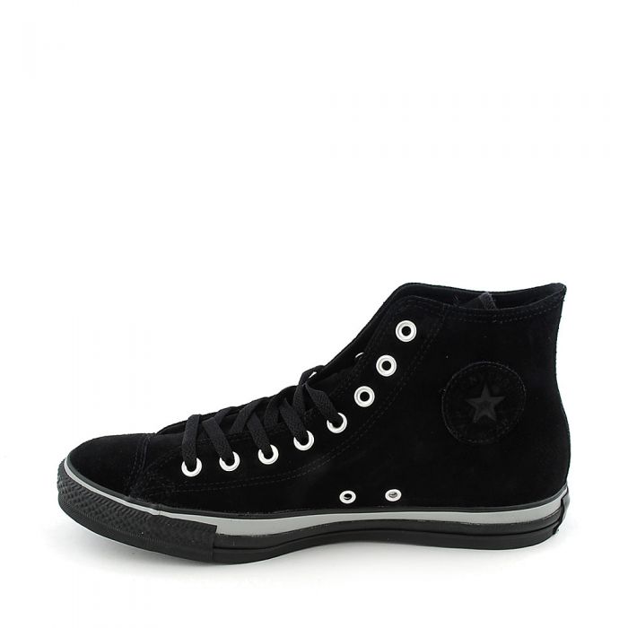 Mens All Star Leather Hi BLACK