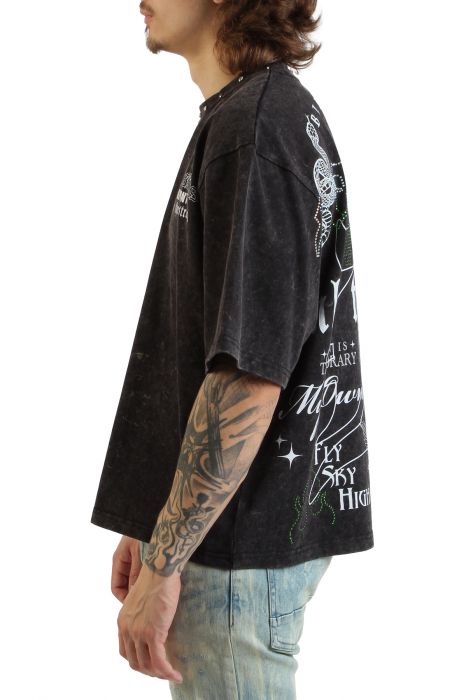 Fearlessness Crop T-Shirt  Black/Green