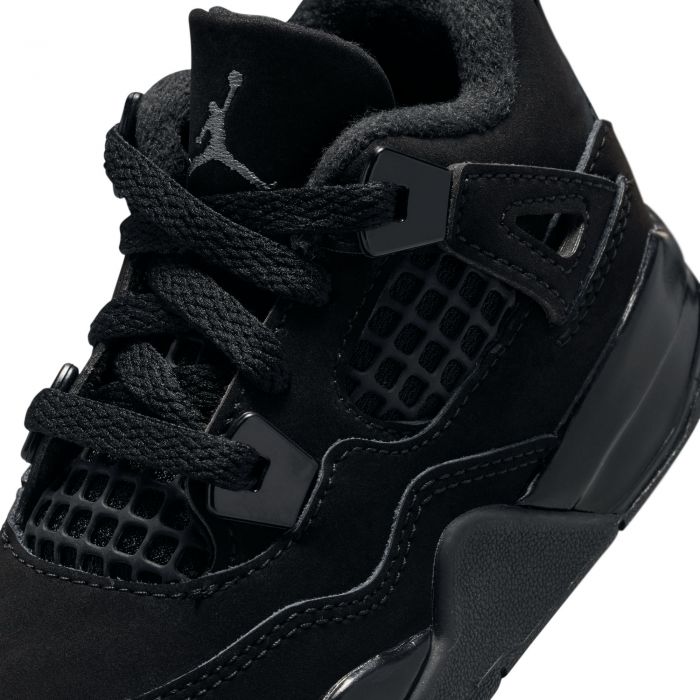 Toddler Jordan 4 Retro Black Cat  Black