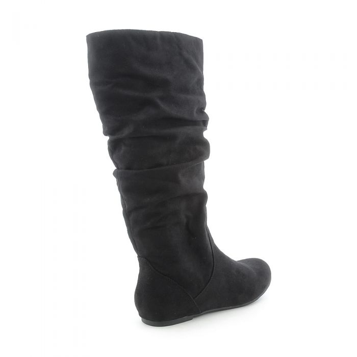 SHIEKH Women's Flat MidCalf Boot Kalisa04 KALISA04/ BLACK VEN Shiekh