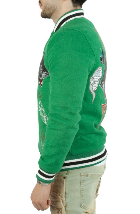 Loud Pack Varsity Jacket Green/Black