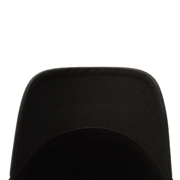 Poplar Curved Peak Cap - Black Black