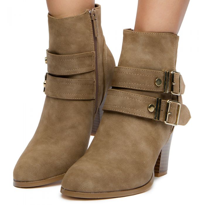 Elegant Women S Malena 12 Ankle Boots Malena 12 Taupe Shiekh