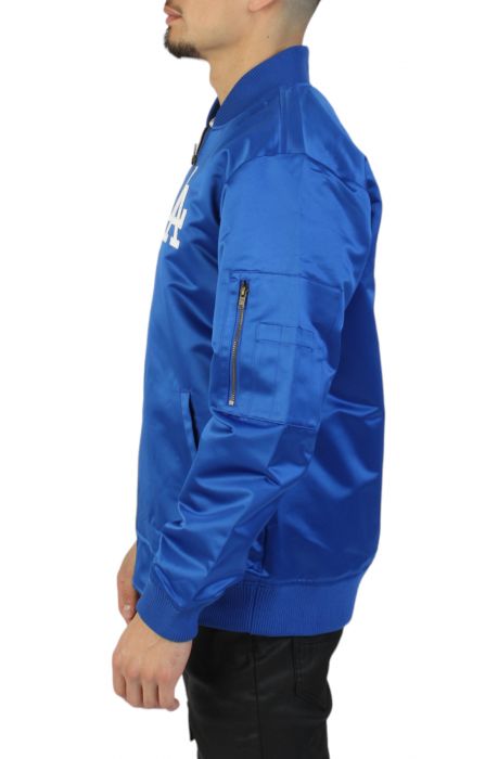 MITCHELL AND NESS Lightweight Satin Bomber Vintage Logo Los