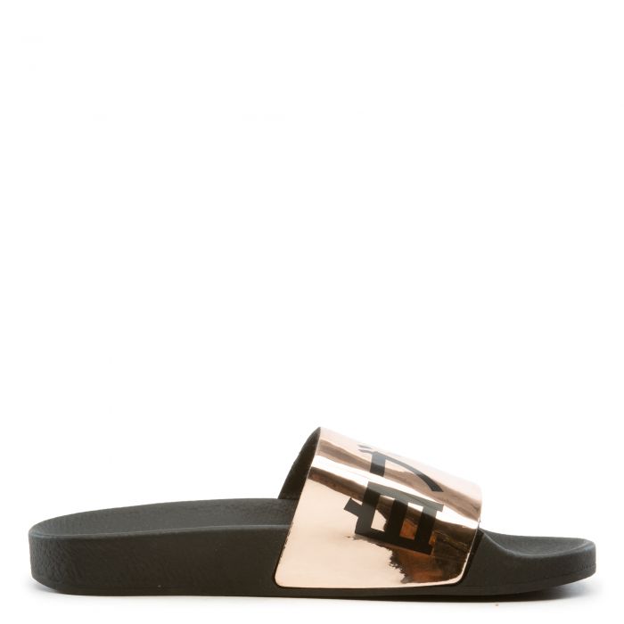 Metallic Japan Slides Black/ Metallic