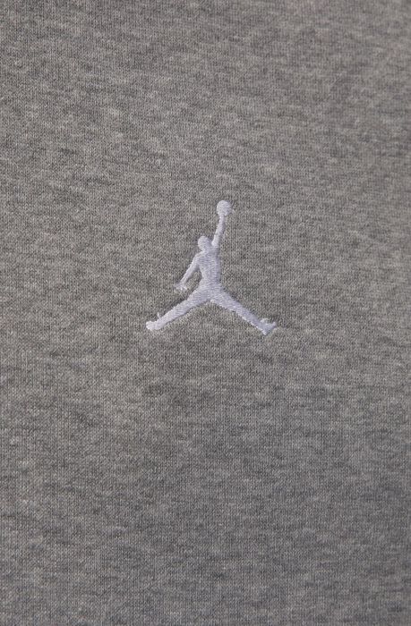 Brooklyn Fleece Full-zip Hoodie Carbon Heather/White