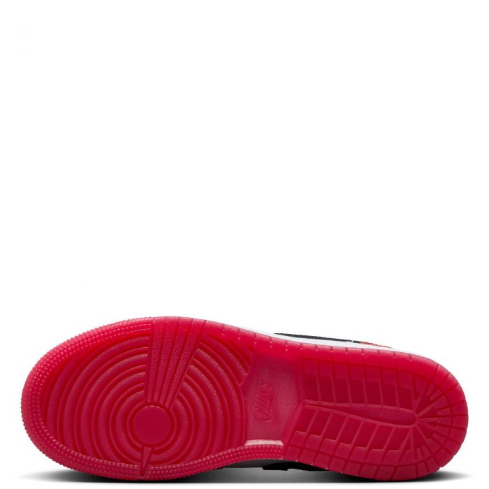 Grade-School Air Jordan 1 Low SE White/Black-Varsity Red