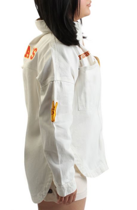 USC TROJANS Hometown Button Down Jacket  Cream