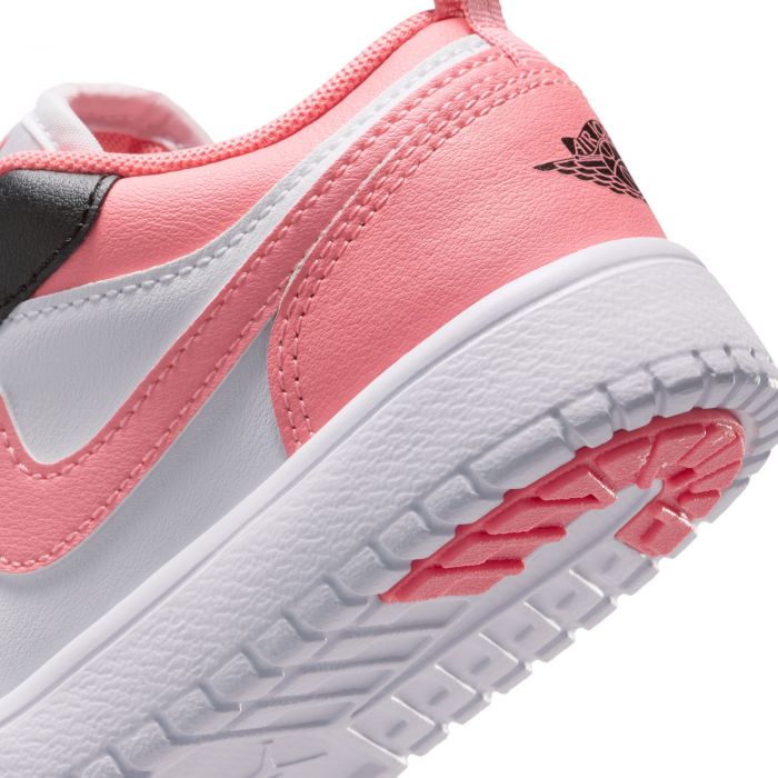 Pre-School Jordan 1 Low Alt Black/Pink Gaze-White