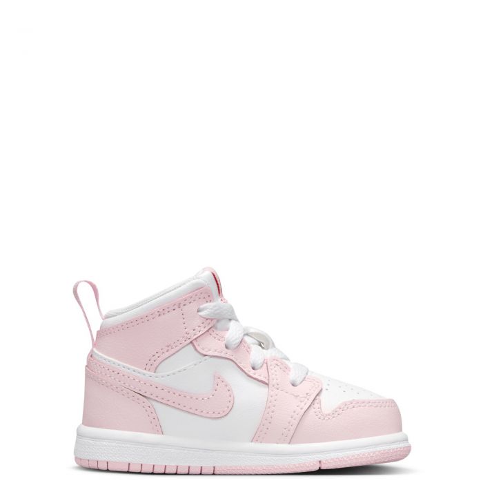 Toddler Jordan 1 Mid White/Pink Foam