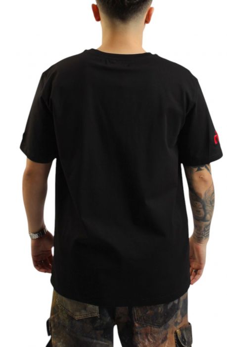 NBA PORTLAND BLAZERS OLD ENGLISH T-SHIRT  Black