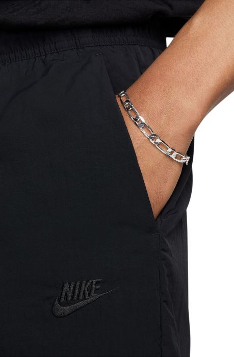 Tech Woven Taper Leg Pants Black