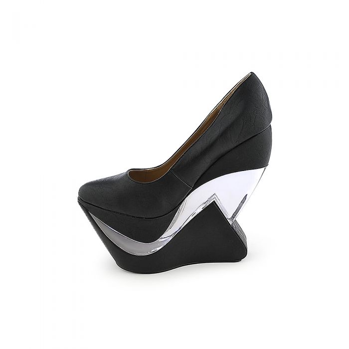 Yvonne-01 Wedges Black