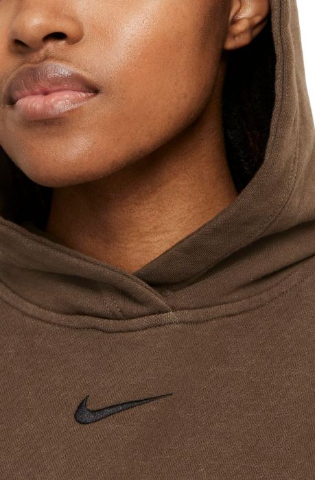 NSW Essential Collection Washed Fleece Hoodie Ironstone/Black