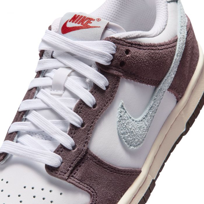 Grade-School Dunk Low SE White/Glacier Blue-Burgundy Ash