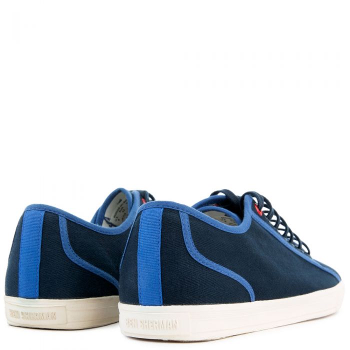 Breckon Low Canvas Sneakers Navy
