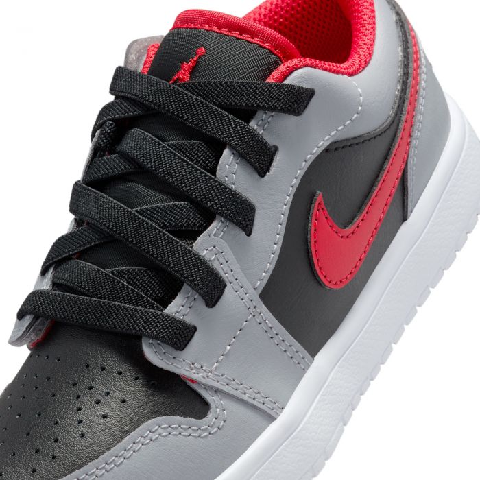 Pre-School Jordan 1 Low Alt Black/Fire Red-Cement Grey-White
