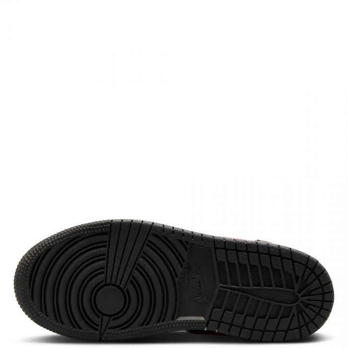 Pre-School Jordan 1 Mid Black/Varsity Red-Summit White