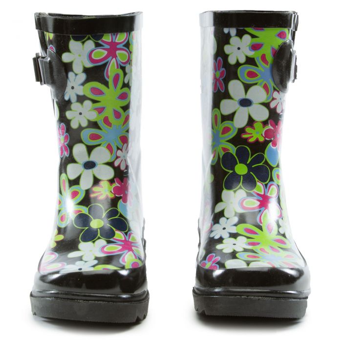 (PS) Daisy II Rain Boot Blk/Multi