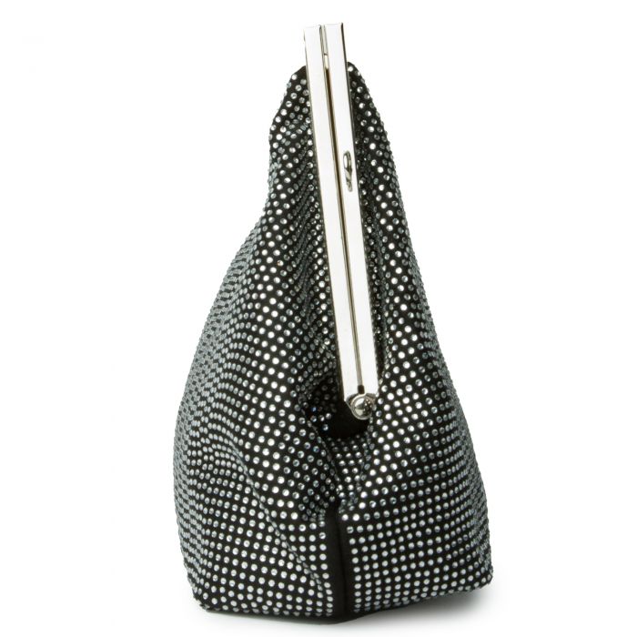 Rhinestone Clutch Black