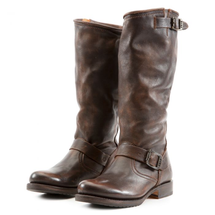 Frye for Women: Veronica Slouch Dark Brown Tall Boot Brown