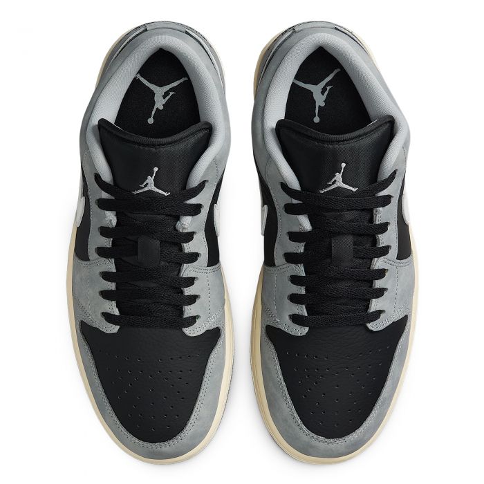 Air Jordan 1 Low SE Lt Smoke Grey/Black-Sail-Muslin