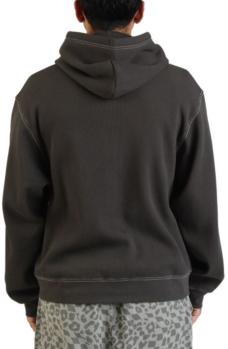 Skate Zip Thermal Hoodie Faded Black