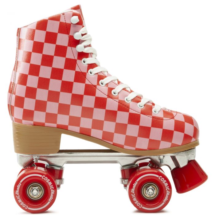 Veronica Checker Roller Skates Rose