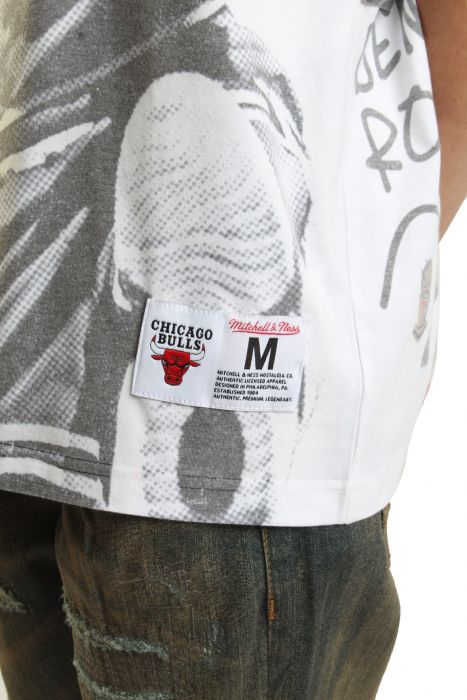 NBA Showstopper Chicago Bulls Dennis Rodman T-Shirt  Multi-white