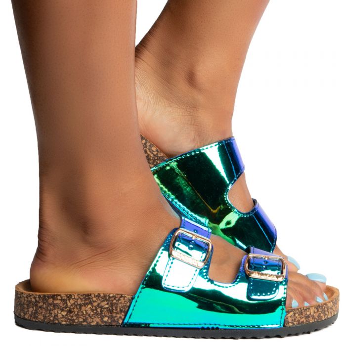 Glory-100 Sandals Princess Blue