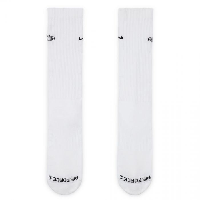 Everyday Plus Cushioned Crew Socks (1 Pair) White/Black