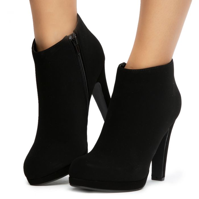 FORTUNE DYNAMICS Violin-S High Heel Ankle Booties FD VIOLIN-S-BLK - Shiekh