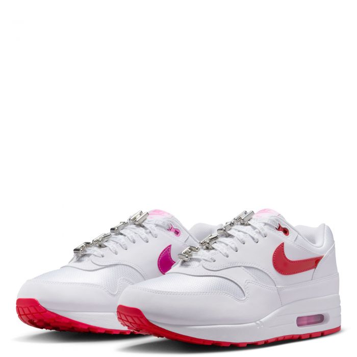Air Max 1 Premium White/University Red-Playful Pink