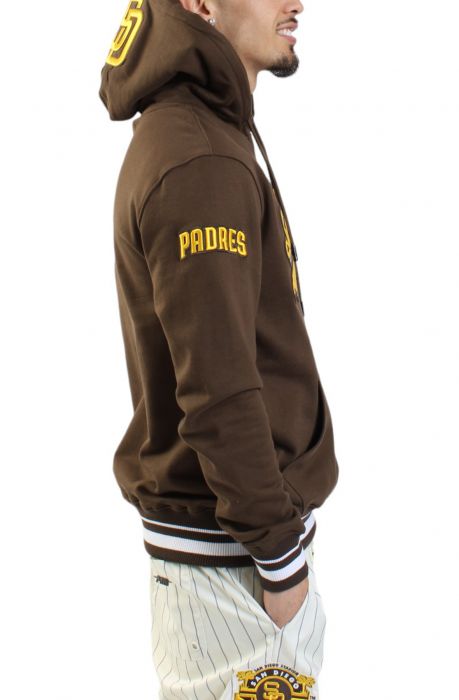 San Diego Padres Script Hoodie  Brown