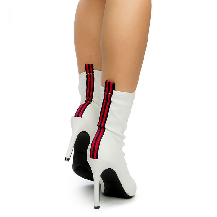 Women's Pledge-17m Bootie White/Red