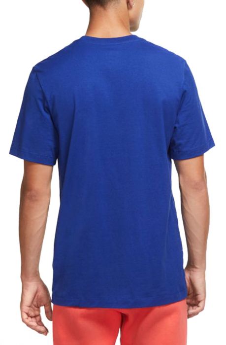 Jumpman Classics HBR Short Sleeve Tee Deep Royal Blue/Oatmeal-Track Red