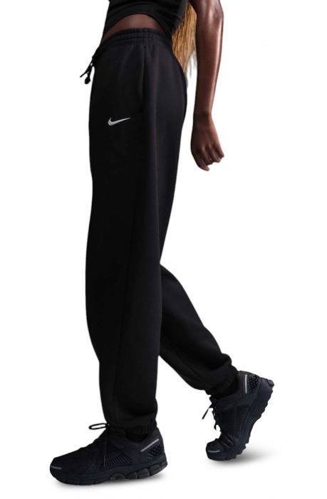 High-Waisted Oversized Sweatpants Black