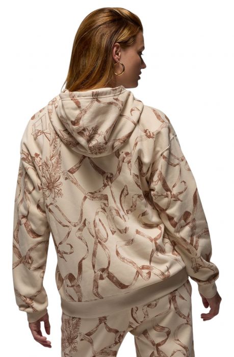 Brooklyn Fleece Printed Pullover Legend Lt Brown/Legend Md Brown